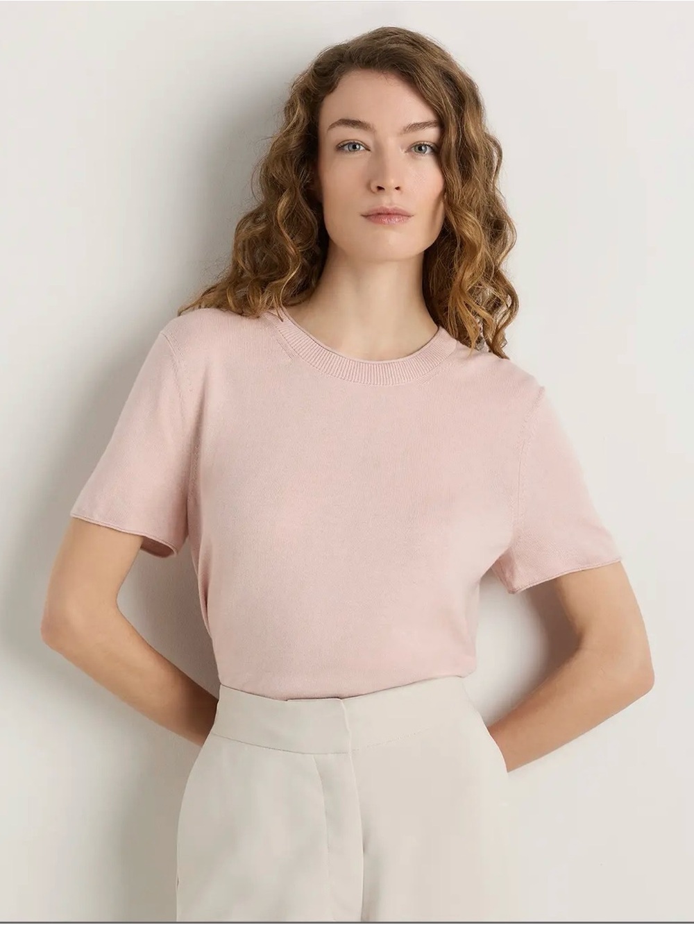 Quince cotton cashmere sweater tee